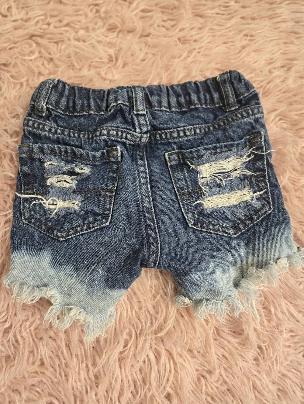 Kids Distressed Denim Shorts Size 3T
